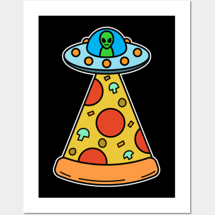 Alien Pizza Posters and Art